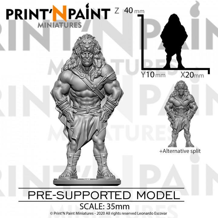 
Hercules Miniature – Dungeons and Dragons RPG Tabletop Fantasy Creature Figure for DnD 5e Encounters –PnP