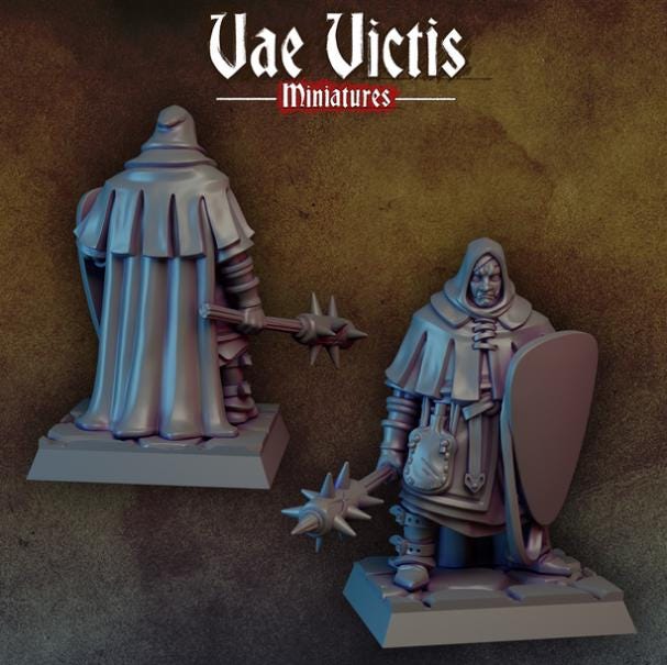 
Mercenary Brute Miniature DnD Dungeons and Dragons 28mm/32mm TTRPG Wargame figurine Fantasy Figurines 5e DnD Mercenary