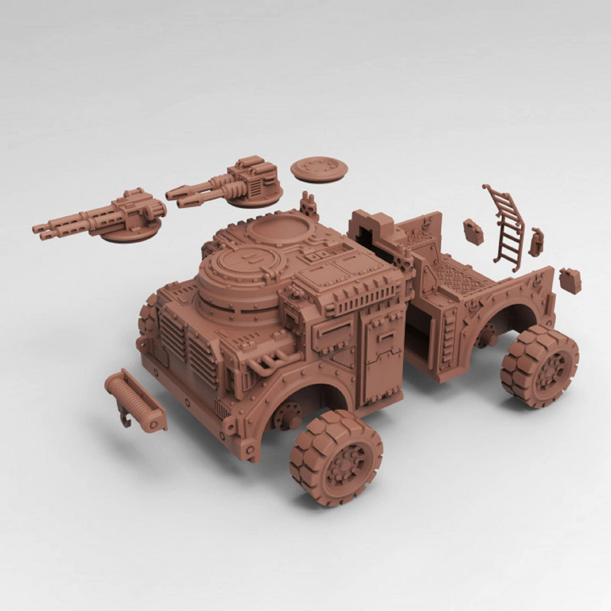 
Armored Truck miniature Heavy Weapons Vehicle 28mm/32mm Military Vehicle Weapons Miniature Fantasy RPG Model Vehicles Military Vehicle