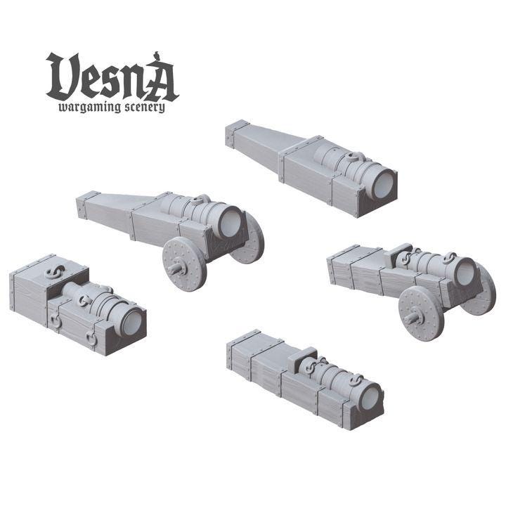 
5pc Bombardable Miniatures DnD Scatter Terrain 14th 15th Century European Medieval Miniatures Middle age Accessories XIV Century - VS