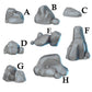
Large Rock Miniature Terrain for DnD, Dungeons and Dragons, 28mm or 32mm Scale, Pathfinder, Tabletop RPG