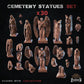 
30pc Cemetery statues for Dungeons and Dragons 28mm/32mm Basing Bits DnD Scatter Terrain Scenery D&D TTRPG Mini Basing Material - ZbW