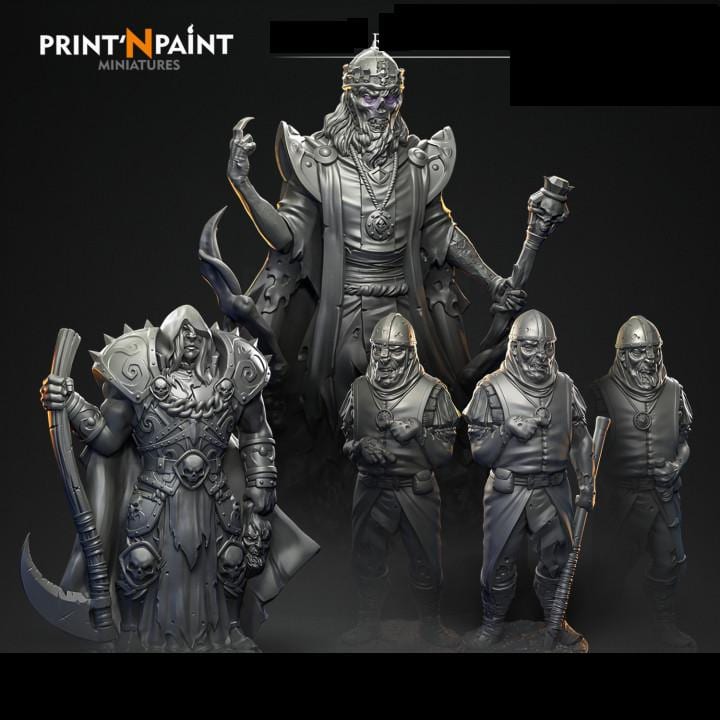 
5 Mini Bundle Lich S Tomb Miniature – Dungeons and Dragons RPG Tabletop Fantasy Creature Figure for DnD 5e Encounters –PnP