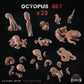 
23pc Octopus Set DnD Dungeons and Dragons 28mm/2mm TTRPG Scatter Terrain Octopus Sea creatures Basing bit Miniatures Under Water Campaigns