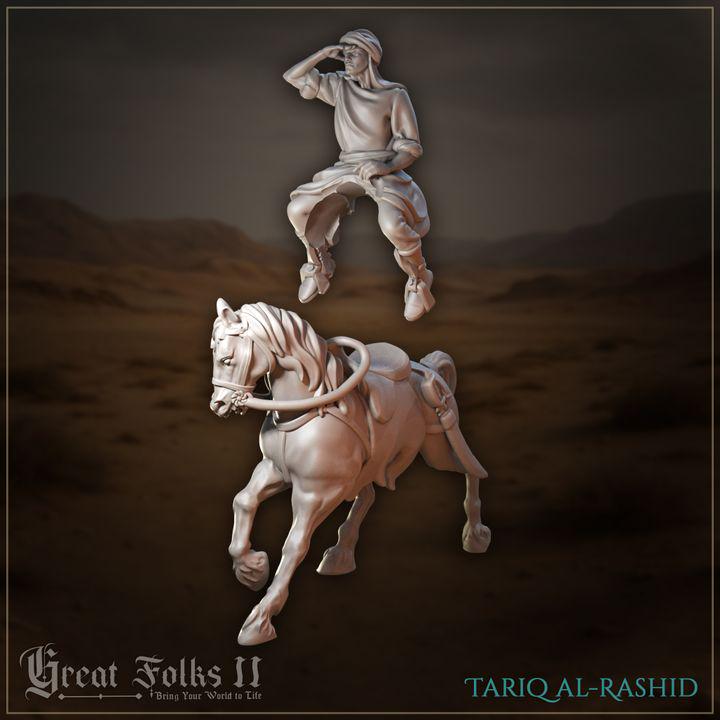 
4pc Sand Nomads V3 NPCs for Dungeons and Dragons 28mm/32mm TTRPG Diorama Miniature RPG Townsfolk Figurines Horse Miniatures Desert NPCs - GG