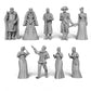 
9pc Nobles Set DnD Dungeons and Dragons TTRPG Townsfolk NPCs King Miniature Fancy Figurines Palace Figurine NPCs - Fantasy Tavern District