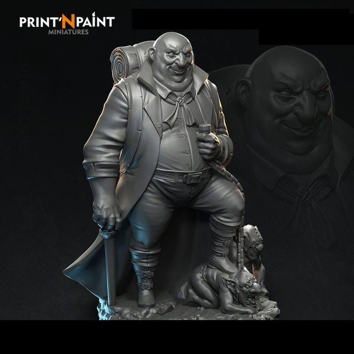 
Jerren Cabal Slaver Miniature – Dungeons and Dragons RPG Tabletop Figure Pathfinder 5e –PnP