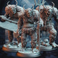 
3pc  Snow Trolls Tulva Drolls DnD Trolls Dungeons and Dragons 28mm/32mm TTRPG Fantasy Wargame Miniature DnD 5e Pathfinder Beasts
