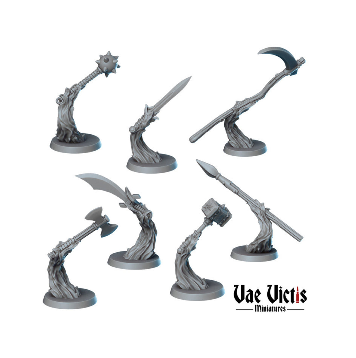 
Spiritual Weapons DnD Dungeons and Dragons 28mm/32mm Scythe Miniature Scimitar Sword Axe Lance Miniatures TTRPG Fantasy Tabletop RPG 2e