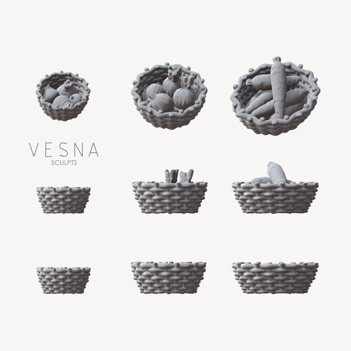 
Barrels DnD Dungeons and Dragons 28mm/32mm Beer Barrel Miniature Scatter Terrain Sacks and baskets Fantasy RPG Miniature Terrain