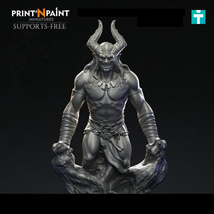 
Izhual Demon Of The Sands Miniature – Dungeons and Dragons RPG Tabletop Fantasy Creature Figure for DnD 5e Encounters –PnP