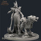 
Lady and her guard dog DnD Dungeons and Dragons 28mm/32mm DnD Monster Figurine TTRPG Fantasy Wargame NPC