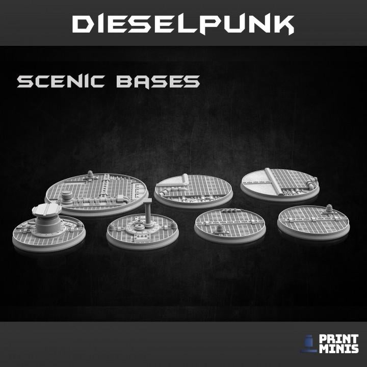 
22pc Industrial Bases - Dieselpunk Collection