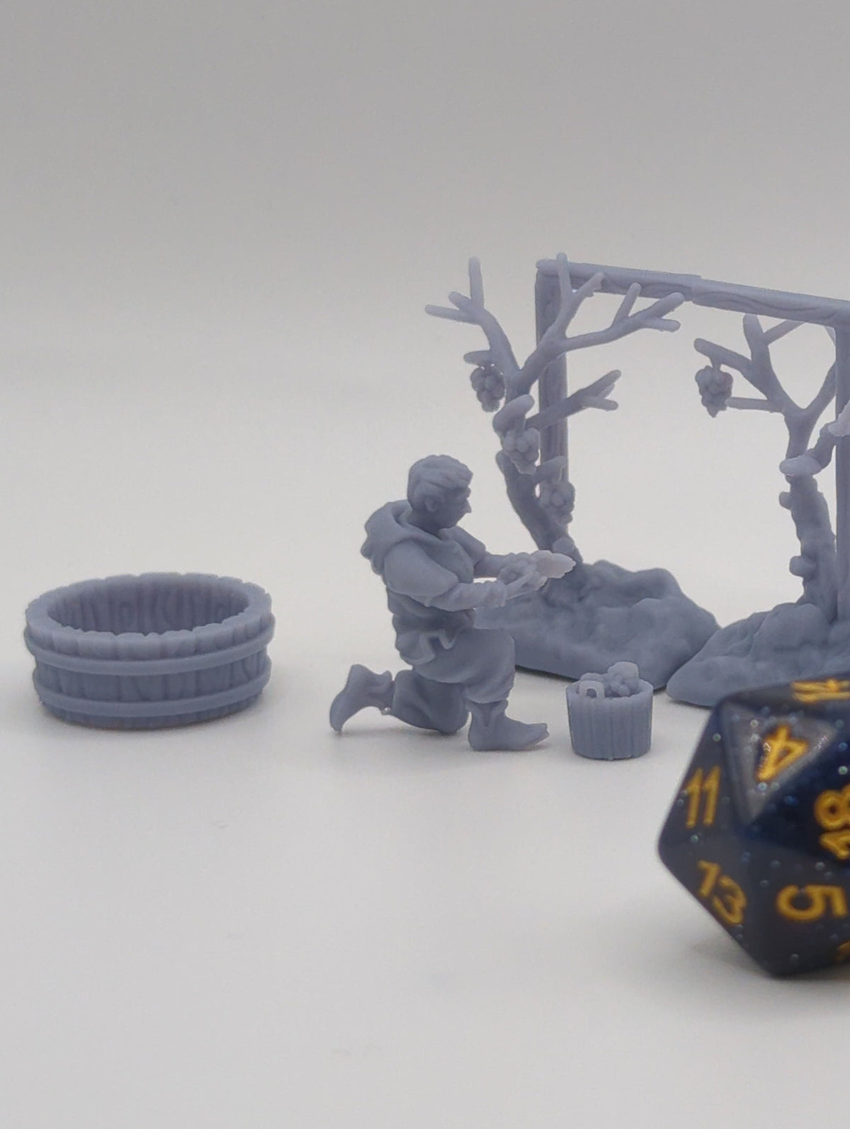 
Vineyard Winemakers Set for DnD, Dungeons and Dragons, Vineyard Scenes, TTRPG Miniature, Wargames Tabletop Games, 28/32mm - Tiny Furniture