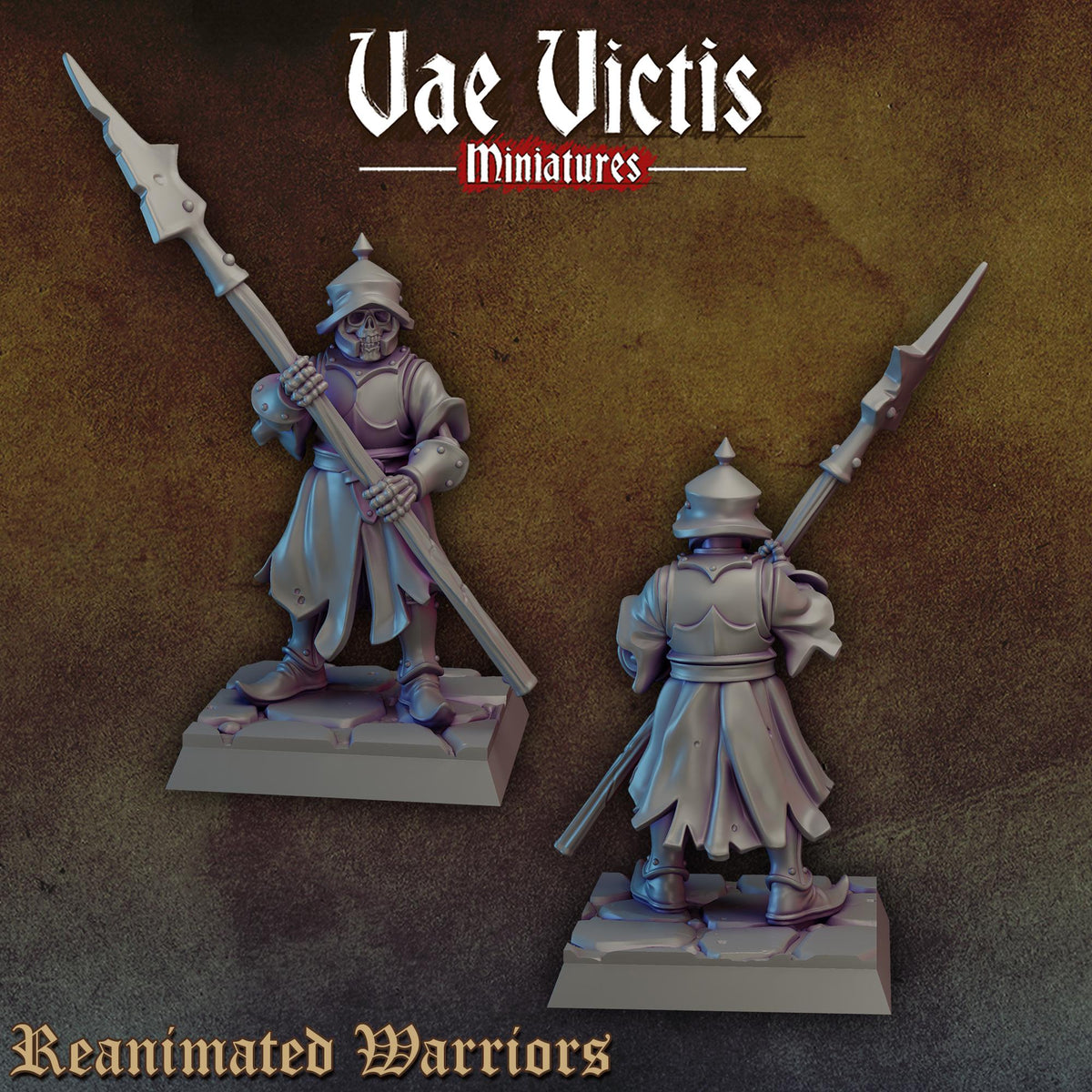 
10pc Skeleton Warrior Set for DnD Dungeons and Dragons 28mm/32mm Scale TTRPG Fantasy Wargame Skeleton Figurines Armored Warriors