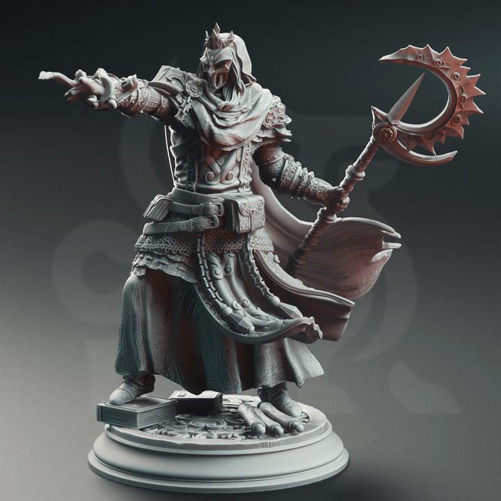 
Psionic Spell Knight - Bastian the Everknowing | 28mm/32mm/38mm TTRPG Dark Fantasy Wargaming Sorcerer DnD Spellcaster Psithars Knight