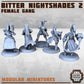 
Bitter Nightshades Gang Heavy Weapons 2 DnD Bitter Nightshades Gang Version 2  , 40K, Tabletop RPG Wargame Miniatures Cyberpunk
