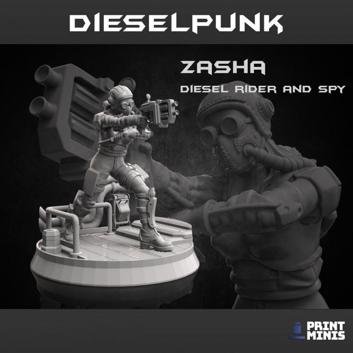 
5 Pc Diesel Heroes - Dieselpunk Collection