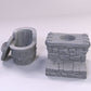 
Toilets and NPCs DnD Dungeons and Dragons 28mm/32mm Miniature Scatter Terrain Wargame RPGs Townsfolk NPCs Fun Miniature Scatter Terrain