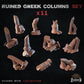 
11pc Ruined Greek columns for Dungeons and Dragons 28mm/32mm Basing Bits DnD Scatter Terrain Scenery D&D TTRPG Mini Basing Material - ZbW