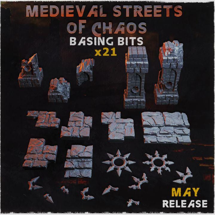 
21 Pc Medieval Road Tiles Dungeons and