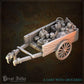 
2pc A Generous Harvest DnD Dungeons and Dragons 28mm/32mm TTRPG Miniature Female Farmer Basket and Cart Mini Scatter Terrain Townsfolk NPC