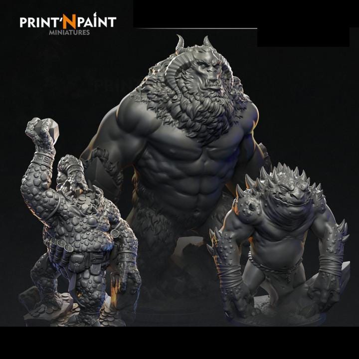
Dungeon Monsters 3 Mini Bundle Miniature – Dungeons and Dragons RPG Tabletop Fantasy Creature Figure for DnD 5e Encounters –PnP