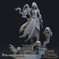 
2pc Female Ghost Miniatures, DnD Scatter terrain, Dungeons and Dragons, Diorama, Ghost figurines, Basing Materials, Skull Miniatures