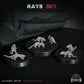 
15pc Tiny Rat Miniatures DnD Dungeons and Dragons Basing Bits RPG Scatter DnD Rat Monster Pathfinder 5e DnD Sewer Rat Scenery Alive and Dead