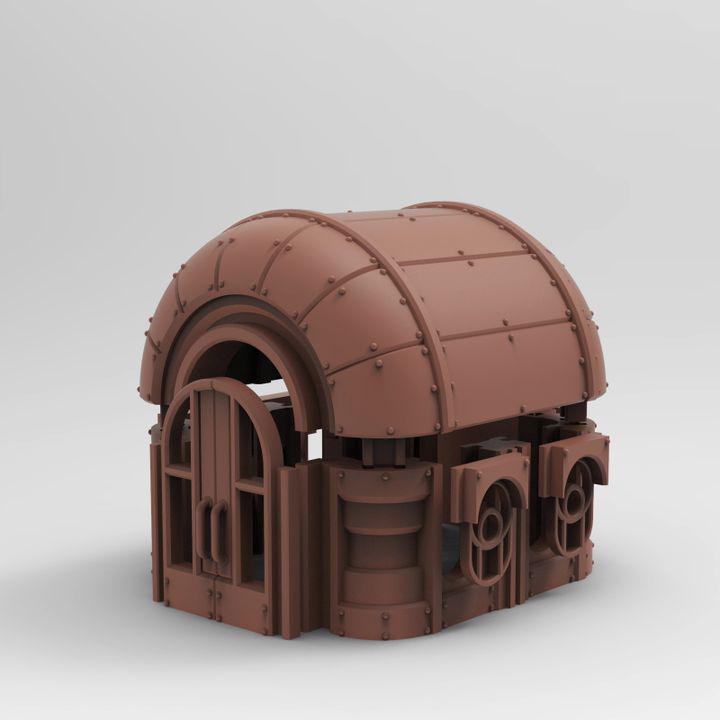 
Steelspire Small Building | 3D Printed Sci-Fi Terrain for Necromunda, Fantasy & Wargaming Tables, Tesseract Tomb