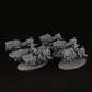 
Jet bike Miniature Set or Single Wasteland Vehicles 28mm/32mm Wargaming Customizable Dieselpunk Vehicles with Swappable Weapons