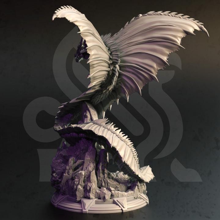 
Adult Mana Wyrm DnD Creature DnD Dungeons and Dragons 28mm/32mm TTRPG Wargame Miniature Dragon Miniature 5e Creature