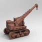 
Crane Miniature, Industrial Scifi, Wasteland Vehicles, Steampunk Crawler, 40K, Table top RPG miniatures, 28mm or 32mm Scale, Tesseract Tomb