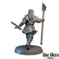 
Chronomancer Fighter Miniature with Sword Time Master Figurine for D&D Tabletop RPG 28mm/32mm Scale Magic Warrior Unpainted Miniature TTRPG
