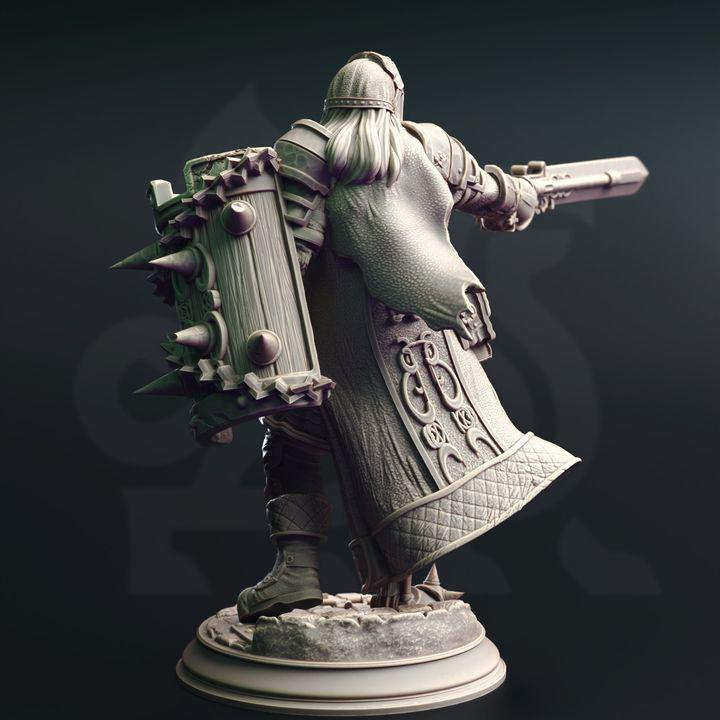 
Vampire Hunter Miniature Dungeons and Dragons Fantasy Ranger Hunter Mini RPG Tabletop Miniature DnD Painting Pathfinder 5e DnD Dane - DmS