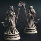 
Tiefling Moon Cleric Miniature 28mm/32mm TTRPG Wargame Figurine Female Priest NPC 5e DnD