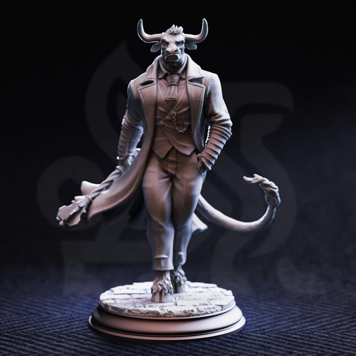 
Minotaur Gang Boss, Marchese di Houf Dungeons and Dragons 28mm/32mm/38mm Mini RPG Tabletop Miniature DnD Painting Pathfinder 5e DnD - DmS