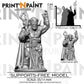 
Necromancer Orc – Fantasy Undead Caster Miniature – 28mm 32mm 35mm 54mm Scale – Tabletop RPG Figure for DnD & Pathfinder – Gray PLA –PnP