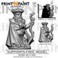 
Myconid Oracle – Fantasy Mushroom Mystic Miniature – 28mm 32mm 35mm Scale – Tabletop RPG Figure for DnD & Pathfinder – Gray PLA –PnP