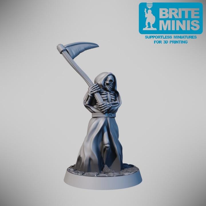 
Grim Reaper Miniature – Undead Skeleton Mini – DnD D&D TTRPG Mini, Brite Minis