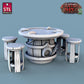 
Winemakers Set, DnD, Dungeons and Dragons, Tavern Furniture, DnD Scatter Terrain, 28mm 32mm, Barrels, Wine Miniature Terrain, Furniture