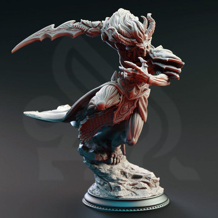 
Fallen Corrupted Angel Dungeons and Dragons Fantasy Demon Monster Mini RPG Tabletop Miniature DnD Painting Pathfinder 5e DnD Gresnos - DmS