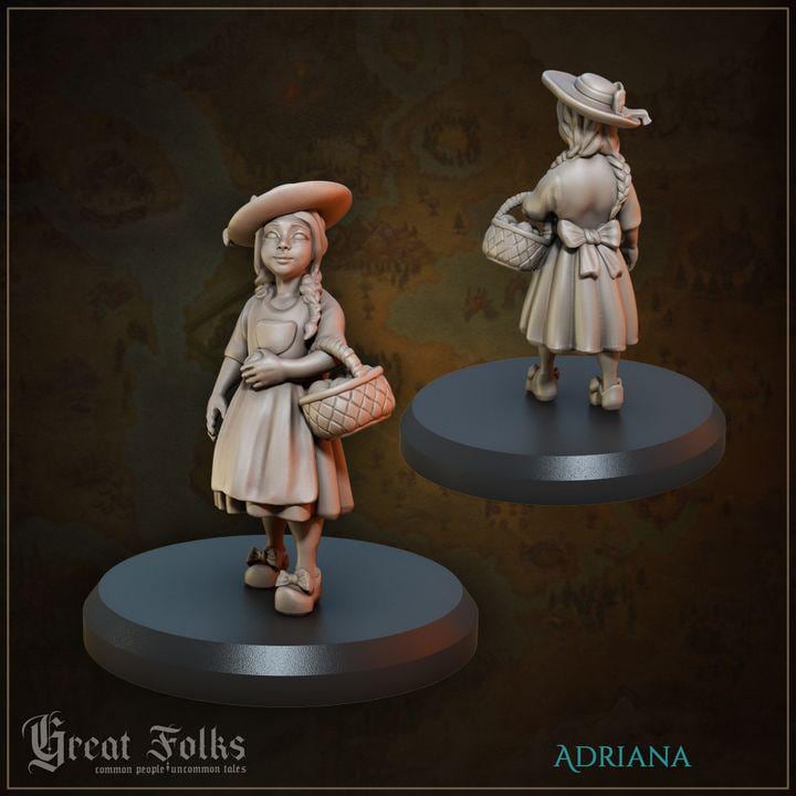 
5pc Children and Dog DnD Dungeons and Dragons 28mm/32mm Dark Strays TTRPG Townsfolk NPCs Orphan Miniatures Dog Companion for roleplaying