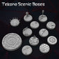 
Scifi Round Bases for D&D Miniatures, 30mm and 40mm Dungeons and Dragons, Zen Garden, Pathfinder, Tabletop Display Bases TTRPG Fantasy Base