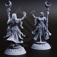 
Female Sorcerer Miniature Moon Goddess Mini Dungeons and Dragons Mini RPG Tabletop Miniature DnD Painting Pathfinder 5e DnD - DmS