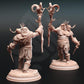 
Ettin Savages - Droggod Tribe | 28mm/32mm/38mm TTRPG Fantasy Wargaming Orc Creature Troll Eredel County DnD Two-Headed Ogre Monster