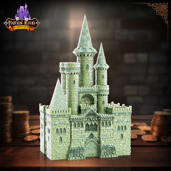 
Cursed Vampire Castle Coin Bank – Gothic Fantasy Bank – Vampire Castle Decor – D&D Coin Storage – RPG Tabletop Display, FatesEnd