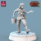 
Milk Man Set, Milk Vendor, DnD Market, Dungeons and Dragons, Cart Miniature, TTRPG Fantasy, 28mm 32mm Scale, Townsfolk, Market Stall Mini