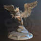 
Griffin and Rider Miniature Dungeons and Dragons Mini RPG Tabletop Miniature DnD Painting Pathfinder 5e DnD Griffin Rider Ash - DmS