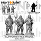 
3 Human Peasants Miniature – Dungeons and Dragons RPG Tabletop Figure Pathfinder 5e –PnP